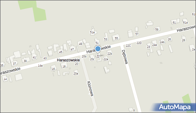 Kolonowskie, Haraszowskie, 22, mapa Kolonowskie