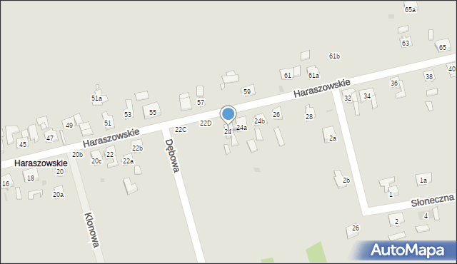 Kolonowskie, Haraszowskie, 24, mapa Kolonowskie