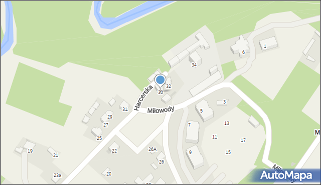 Kowanówko, Harcerska, 30, mapa Kowanówko