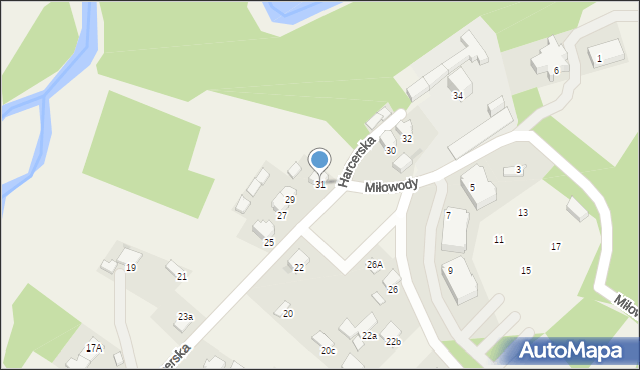 Kowanówko, Harcerska, 31, mapa Kowanówko