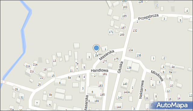 Lublin, Handlowa, 1a, mapa Lublina