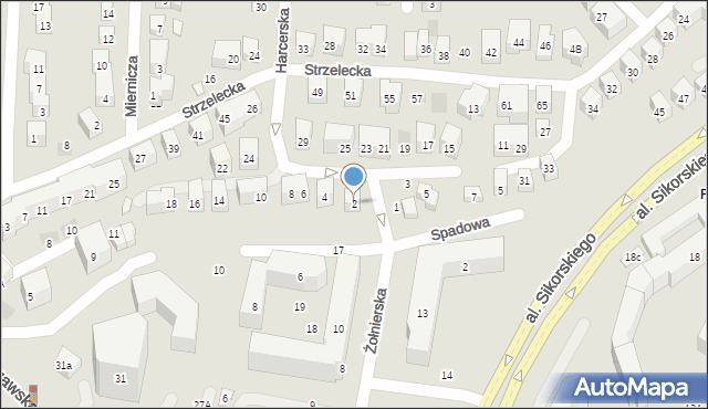 Lublin, Harcerska, 2, mapa Lublina