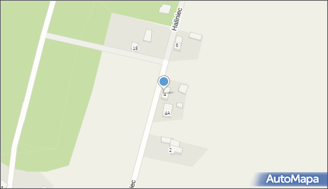Niwiska, Haliniec, 4, mapa Niwiska