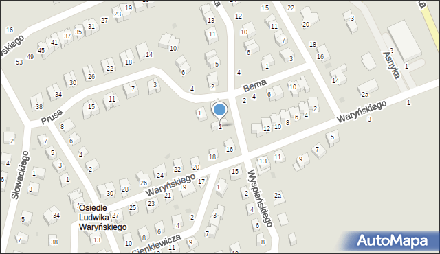 Nowa Ruda, Harcerska, 1, mapa Nowa Ruda