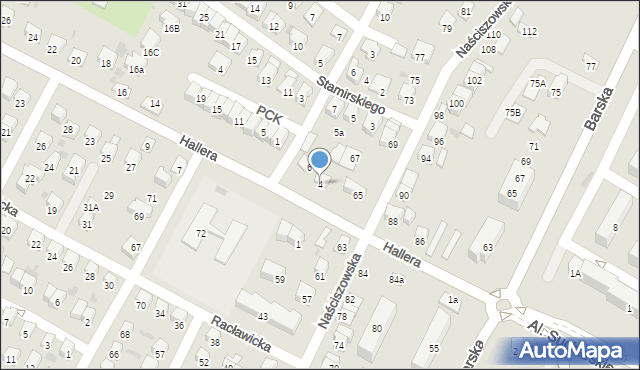 Nowy Sącz, Hallera Józefa, gen., 4, mapa Nowego Sącza