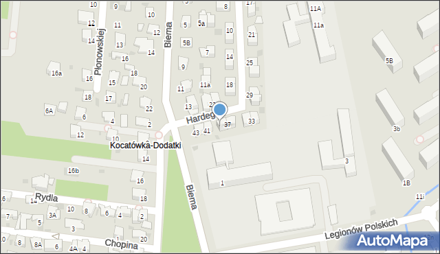 Olkusz, Hardego, kpt., 39, mapa Olkusz