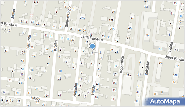 Piekary Śląskie, Hajdy Wawrzyńca, 1, mapa Piekary Śląskie