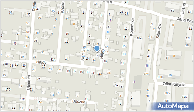 Piekary Śląskie, Hajdy Wawrzyńca, 7, mapa Piekary Śląskie