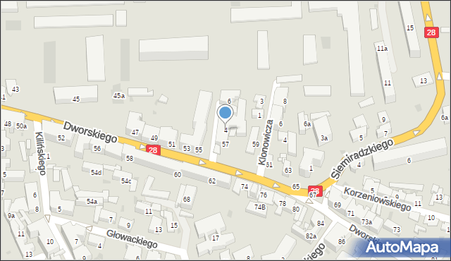 Przemyśl, Hausera Leopolda, 4, mapa Przemyśla