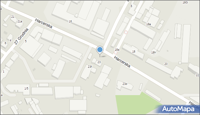 Środa Wielkopolska, Harcerska, 23b, mapa Środa Wielkopolska