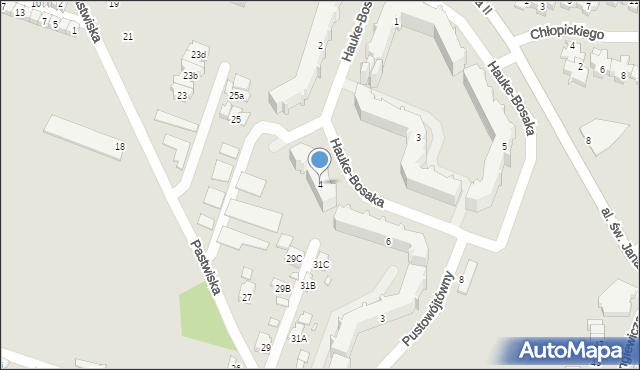 Starachowice, Hauke-Bosaka Józefa, gen., 4, mapa Starachowic