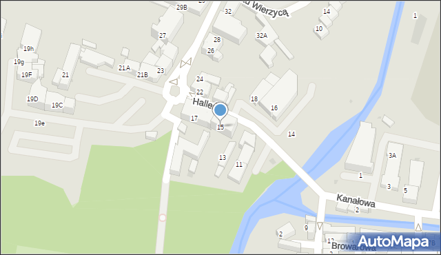Starogard Gdański, Hallera Józefa, gen., 15, mapa Starogard Gdański