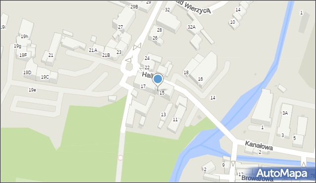 Starogard Gdański, Hallera Józefa, gen., 15A, mapa Starogard Gdański