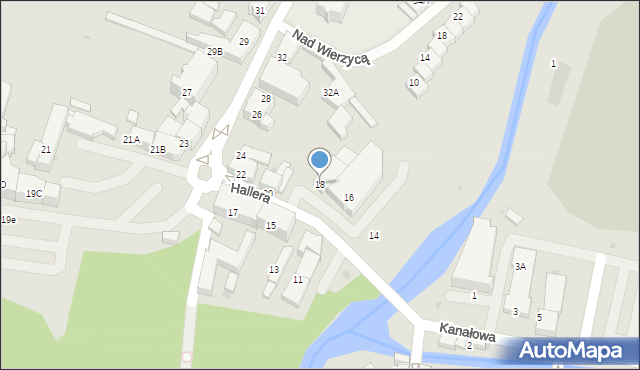 Starogard Gdański, Hallera Józefa, gen., 18, mapa Starogard Gdański