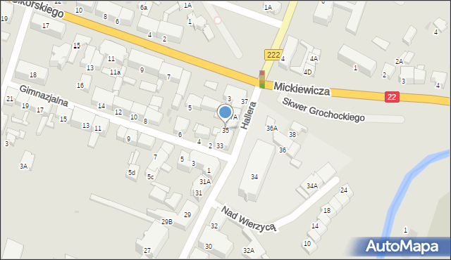 Starogard Gdański, Hallera Józefa, gen., 35, mapa Starogard Gdański