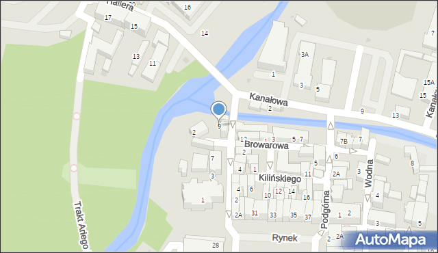 Starogard Gdański, Hallera Józefa, gen., 9, mapa Starogard Gdański