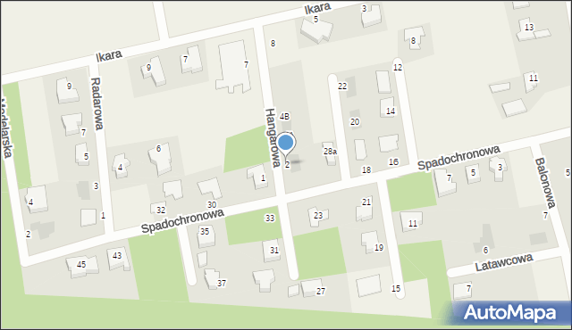 Strzyżewice, Hangarowa, 2, mapa Strzyżewice