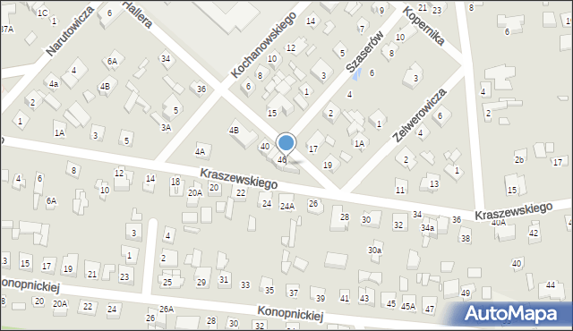 Sulejówek, Hallera Józefa, gen., 48, mapa Sulejówek