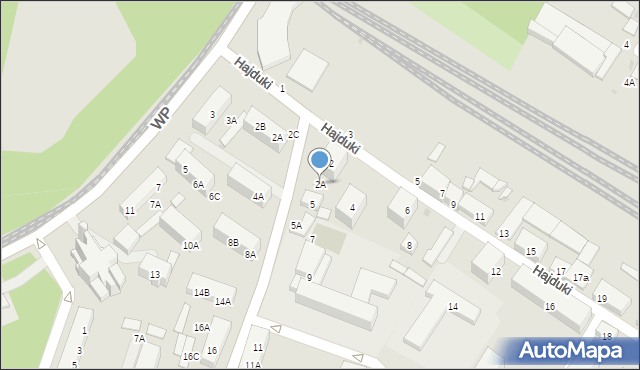 Świętochłowice, Hajduki, 2A, mapa Świętochłowice