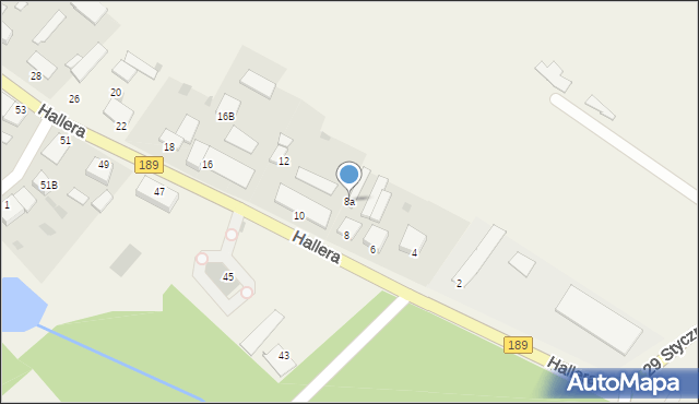 Sypniewo, Hallera Józefa, gen., 8a, mapa Sypniewo