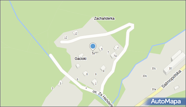 Szczyrk, Halna, 5a, mapa Szczyrk