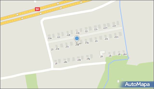 Tarnów, Harcerska, 20e, mapa Tarnów