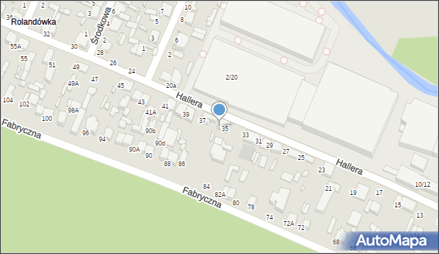 Tomaszów Mazowiecki, Hallera Józefa, gen., 35a, mapa Tomaszów Mazowiecki