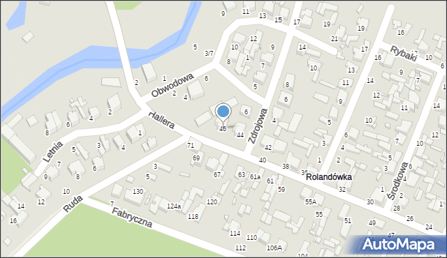 Tomaszów Mazowiecki, Hallera Józefa, gen., 46, mapa Tomaszów Mazowiecki