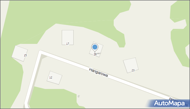 Tomaszowo, Hangarowa, 19, mapa Tomaszowo
