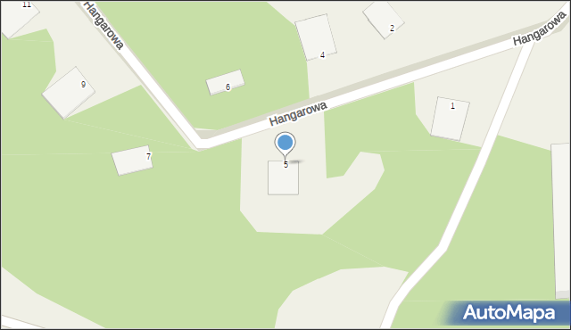 Tomaszowo, Hangarowa, 5, mapa Tomaszowo