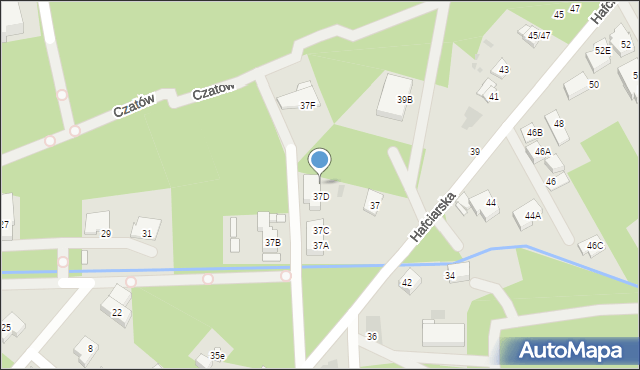 Warszawa, Hafciarska, 37E, mapa Warszawy