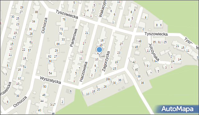 Warszawa, Haczowska, 2/8, mapa Warszawy