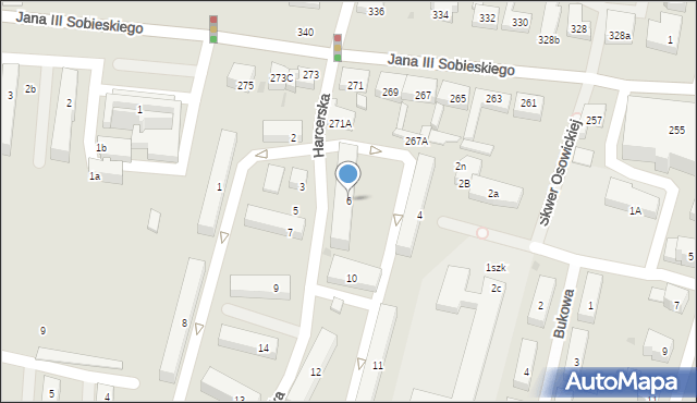 Wejherowo, Harcerska, 6, mapa Wejherowo