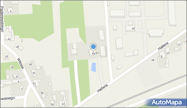 Wiewiórczyn, Hallera Józefa, gen., 53, mapa Wiewiórczyn