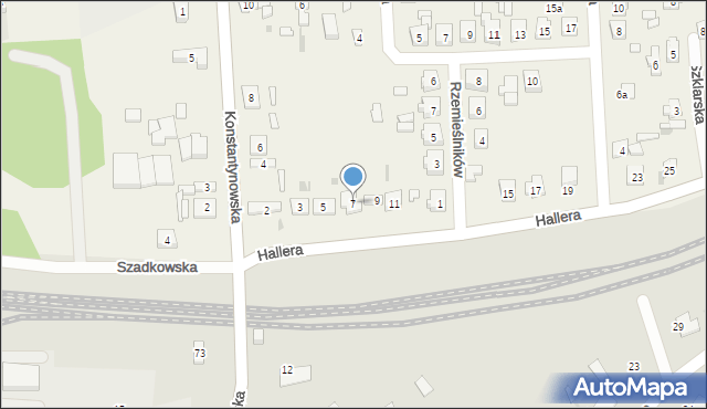 Wiewiórczyn, Hallera Józefa, gen., 7, mapa Wiewiórczyn