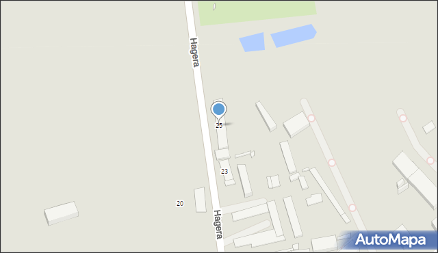 Zabrze, Hagera Bronisława, dr., 25, mapa Zabrza