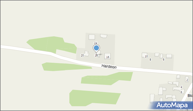 Zarzecze, Hardego, 18, mapa Zarzecze