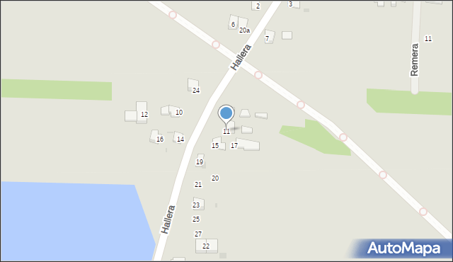 Zator, Hallera Józefa, gen., 11, mapa Zator