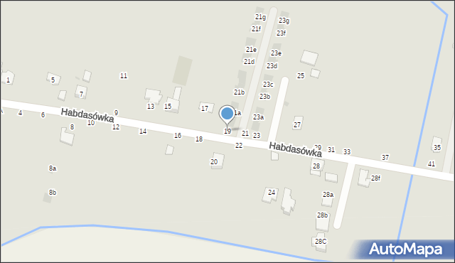 Żywiec, Habdasówka, 19, mapa Żywiec