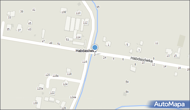 Żywiec, Habdasówka, 2, mapa Żywiec