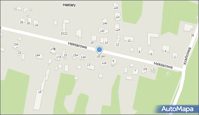 Częstochowa, Hektarowa, 9/13, mapa Częstochowy