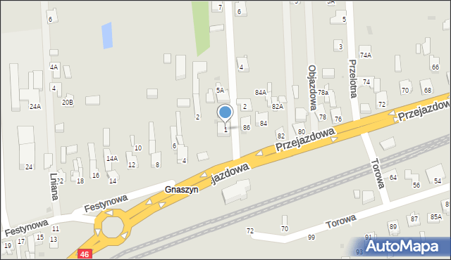 Częstochowa, Helska, 1, mapa Częstochowy