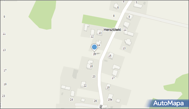 Dębowiec, Herstówki, 16, mapa Dębowiec