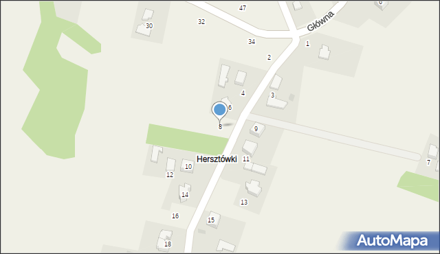 Dębowiec, Herstówki, 8, mapa Dębowiec