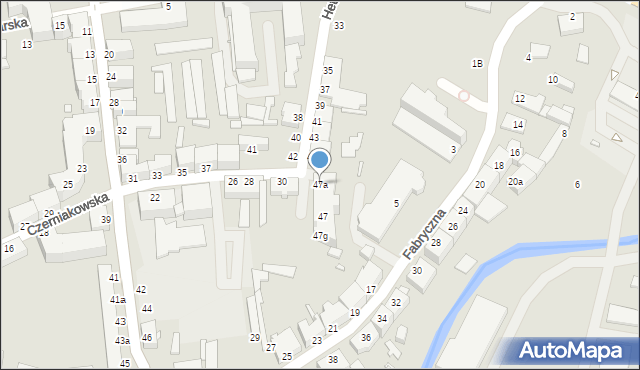 Elbląg, Hetmańska, 47a, mapa Elbląga