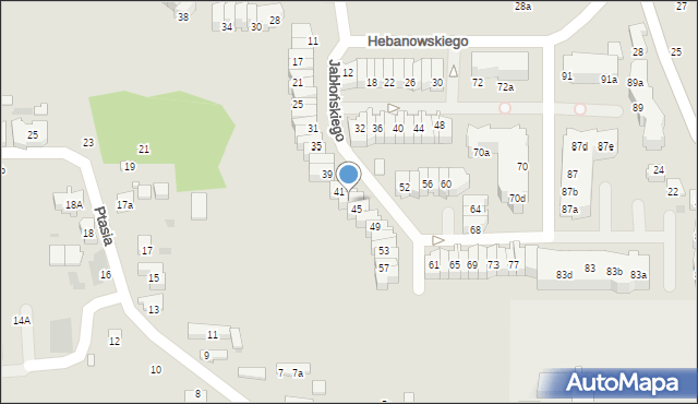 Gdańsk, Hebanowskiego Stanisława, 43, mapa Gdańska