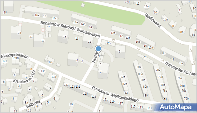 Gdynia, Herberta Zbigniewa, 3, mapa Gdyni