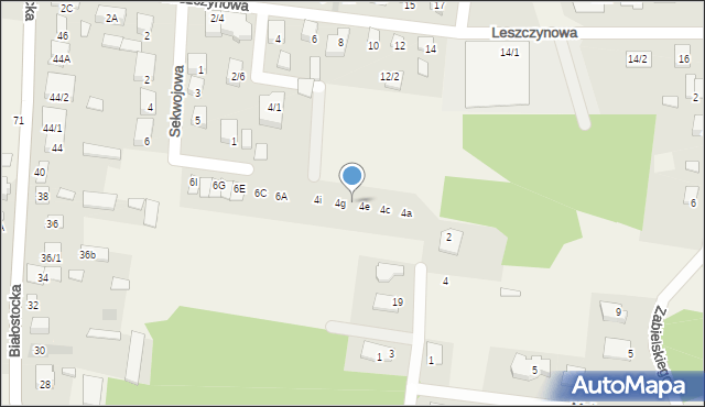 Grabówka, Hebanowa, 4f, mapa Grabówka