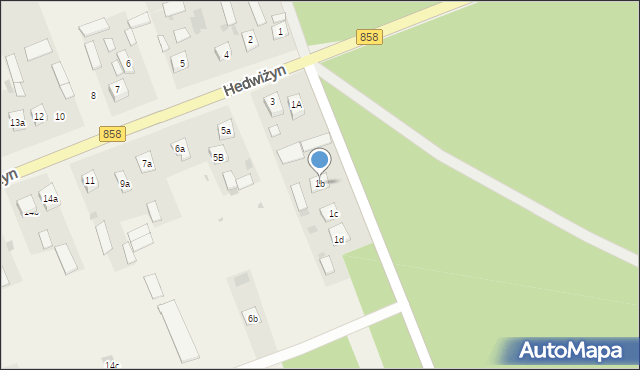 Hedwiżyn, Hedwiżyn, 1b, mapa Hedwiżyn