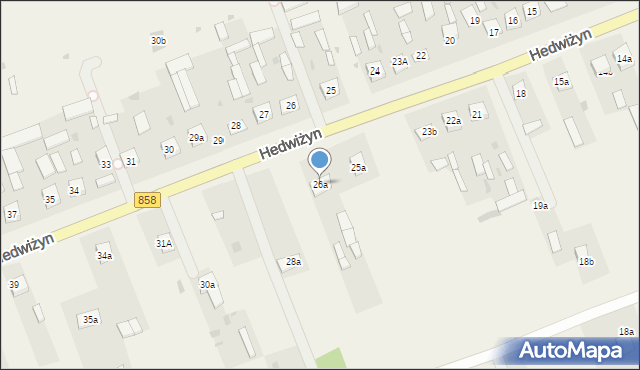 Hedwiżyn, Hedwiżyn, 26a, mapa Hedwiżyn